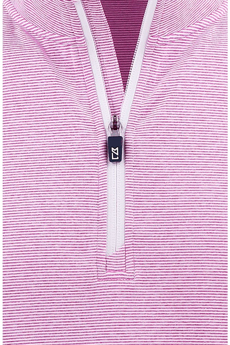 Soft Knit Quarter Zip Pullover, Alternate, color, GELATO HEATHER/ WHITE