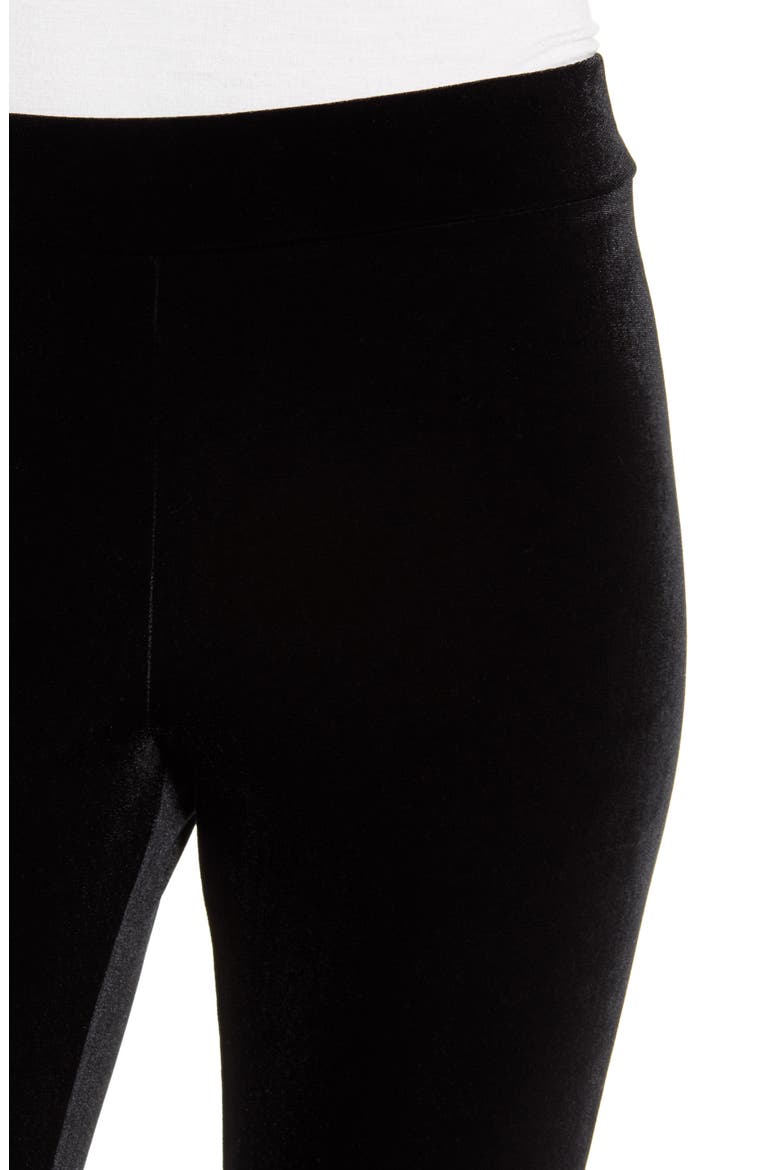 Velvet Leggings, Alternate, color, BLACK