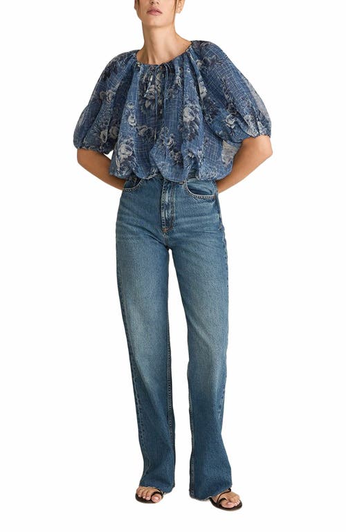Rebecca Taylor Emblem Fleur Bubble Print Top
