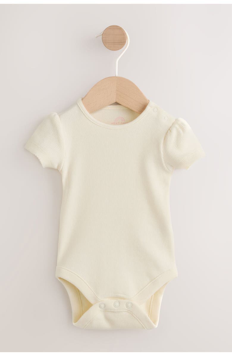 NEXT Seersucker Rainbow Overalls & Bodysuit Set, Alternate, color, Yellow Multi