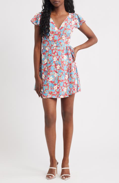 The Floral Wrap Minidress