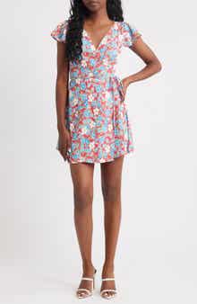 Bella Venice The Floral Wrap Minidress