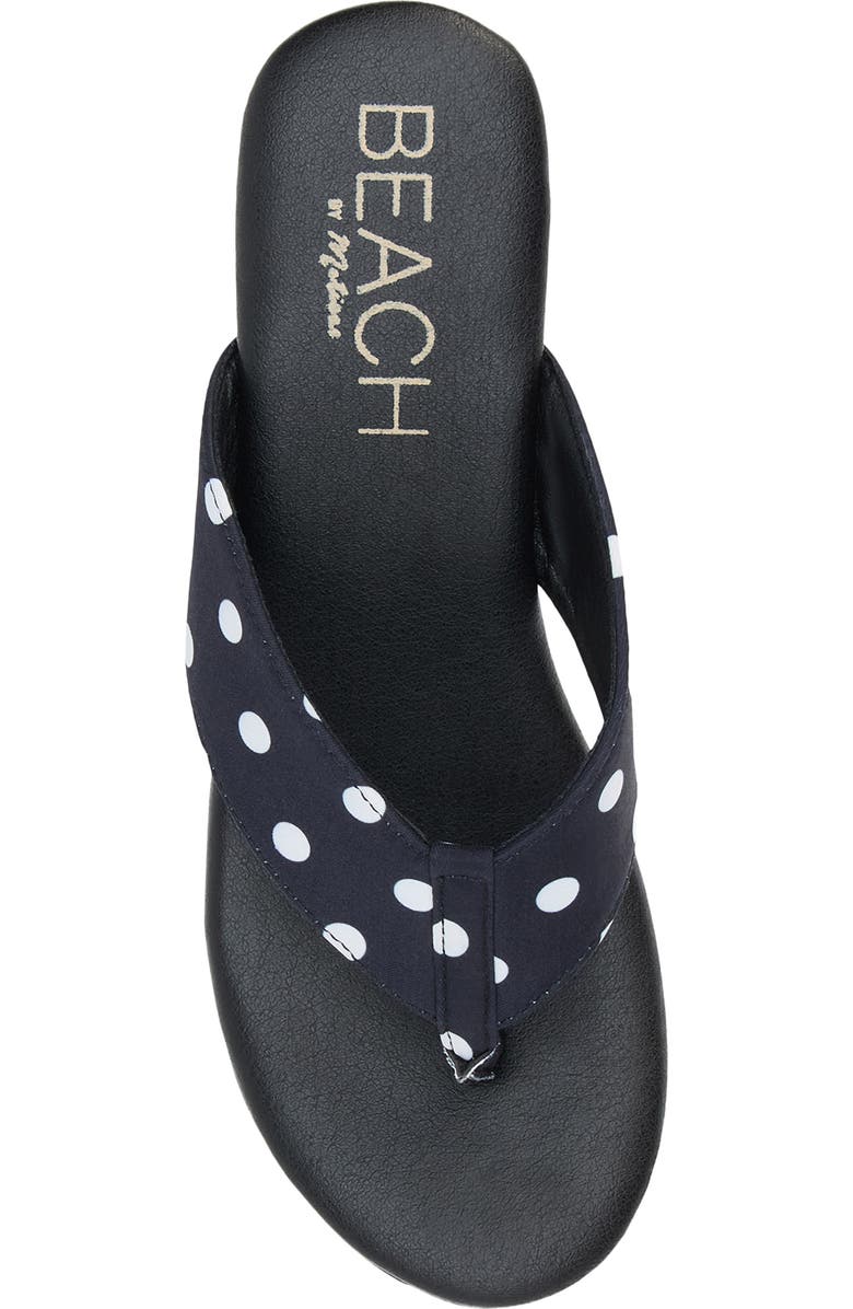 Coconuts by Matisse Bonnie Platform Flip Flop, Alternate, color, Black Dot