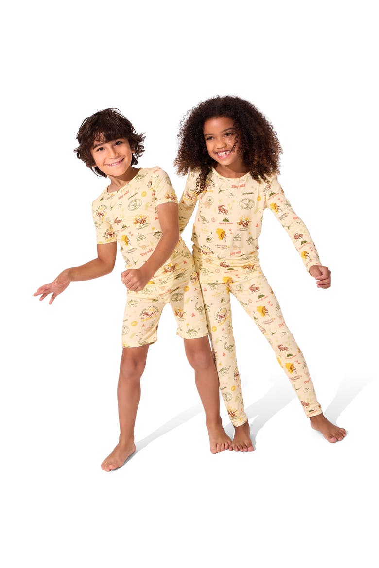 Jurassic Park Origins Kids 2-Piece Short Sleeve & Shorts Pajama Set, Alternate, color, Jurassic Park: Origins
