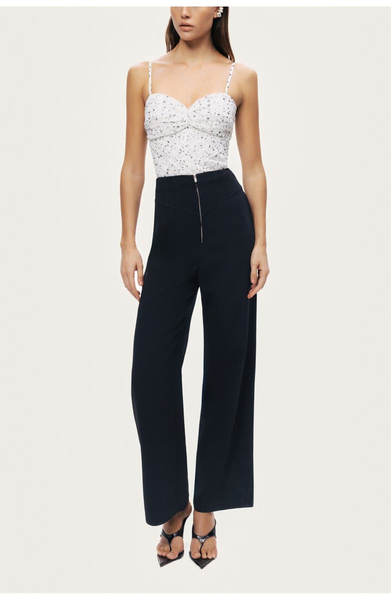 Nocturne High-Waist Wide-Leg Pants, Alternate, color, Black