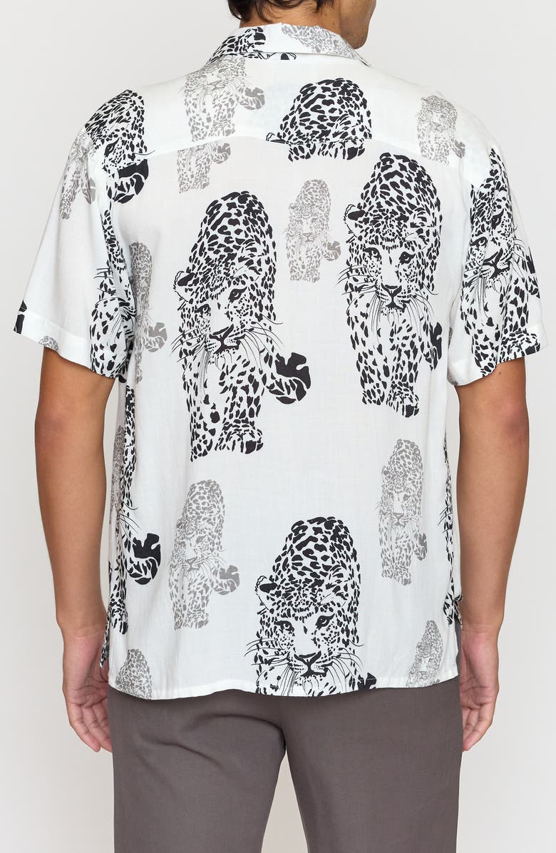 Raga Animal Print Camp Shirt, Alternate, color, 