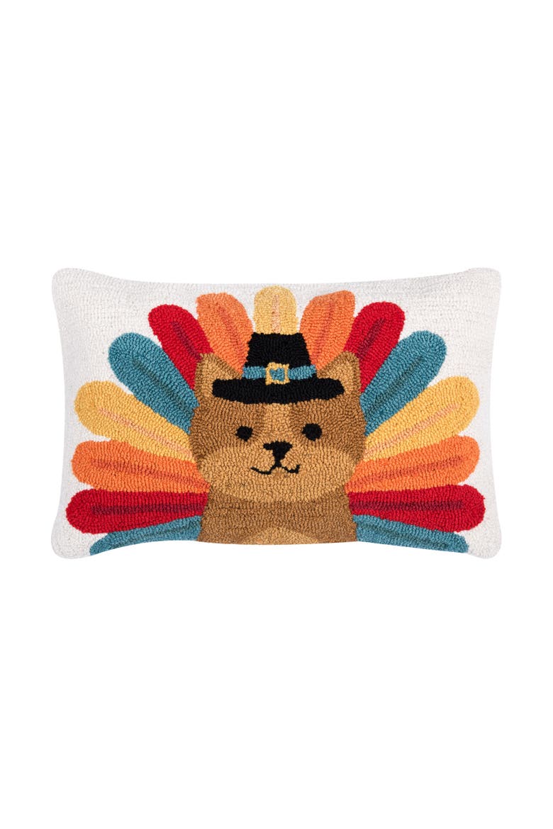 Pilgrim Turkey Pets Hooked Pillows, Main, color, Dog 2