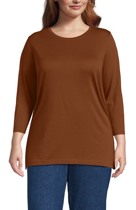 3/4 Sleeve Cotton Supima Tunic