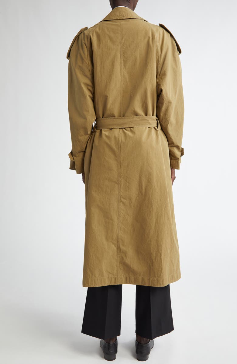 The Row Denver Double Breasted Cotton Trench Coat, Alternate, color,