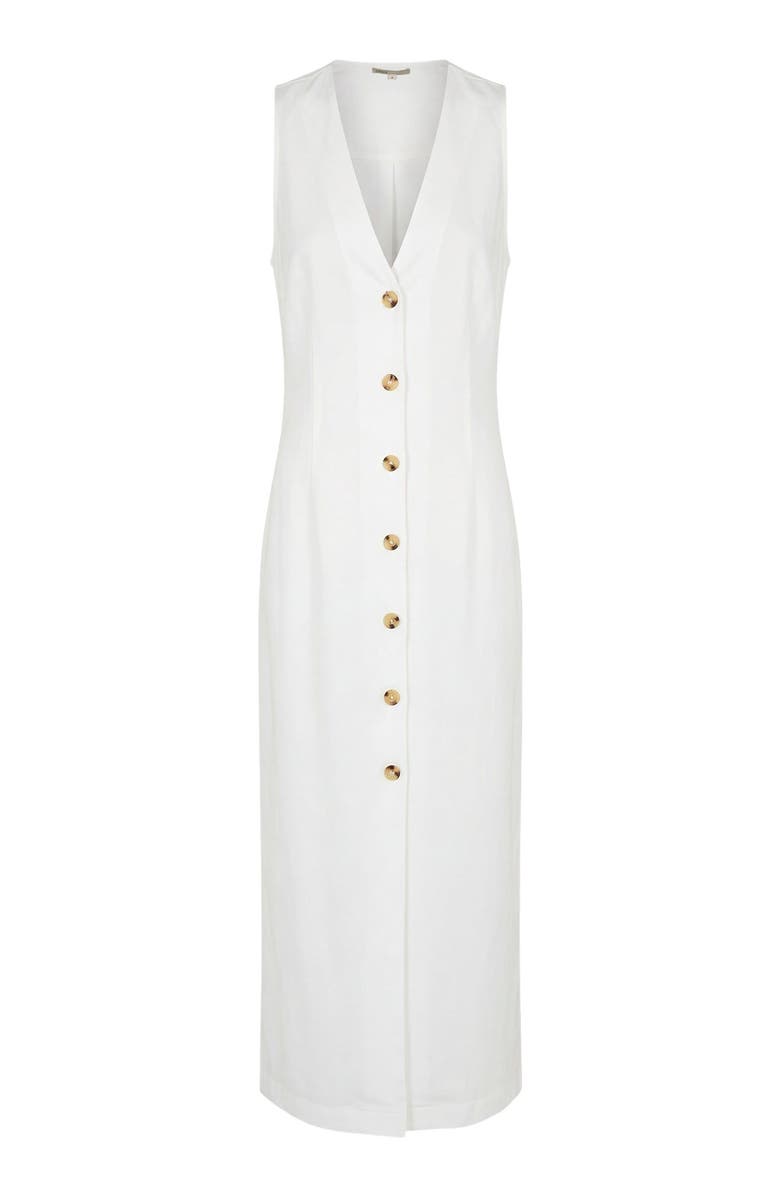 Onia Textured Button Down Maxi Dress, Alternate, color, White