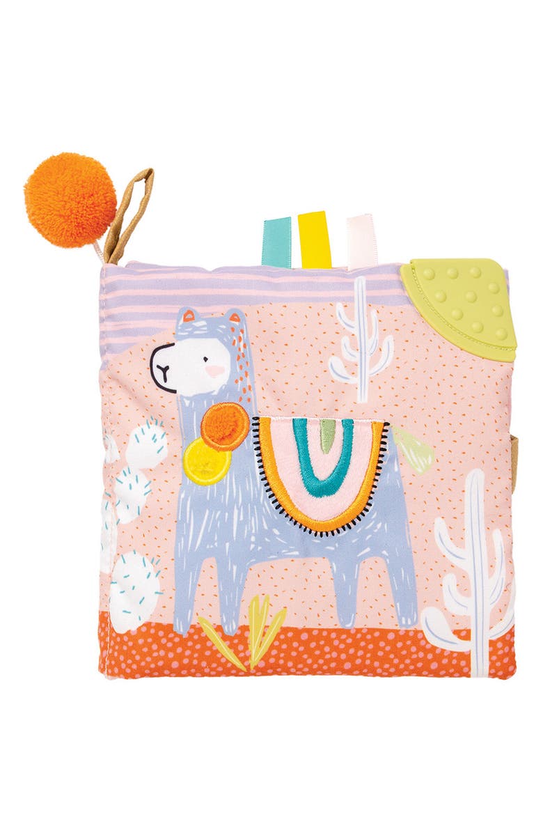 Manhattan Toy Llama Soft Sensory Book, Main, color, Multi-Color