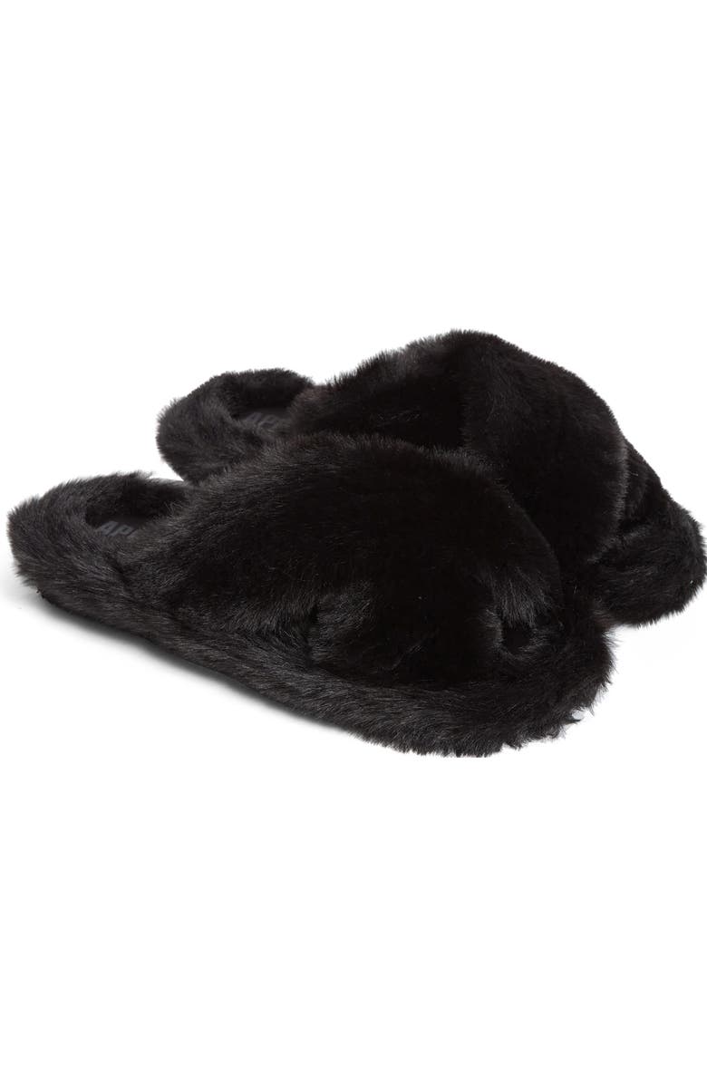Apparis Biba Faux Fur Scuff Slipper, Main, color,