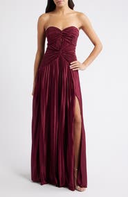 Lulus Florence Twist Front Strapless Dress