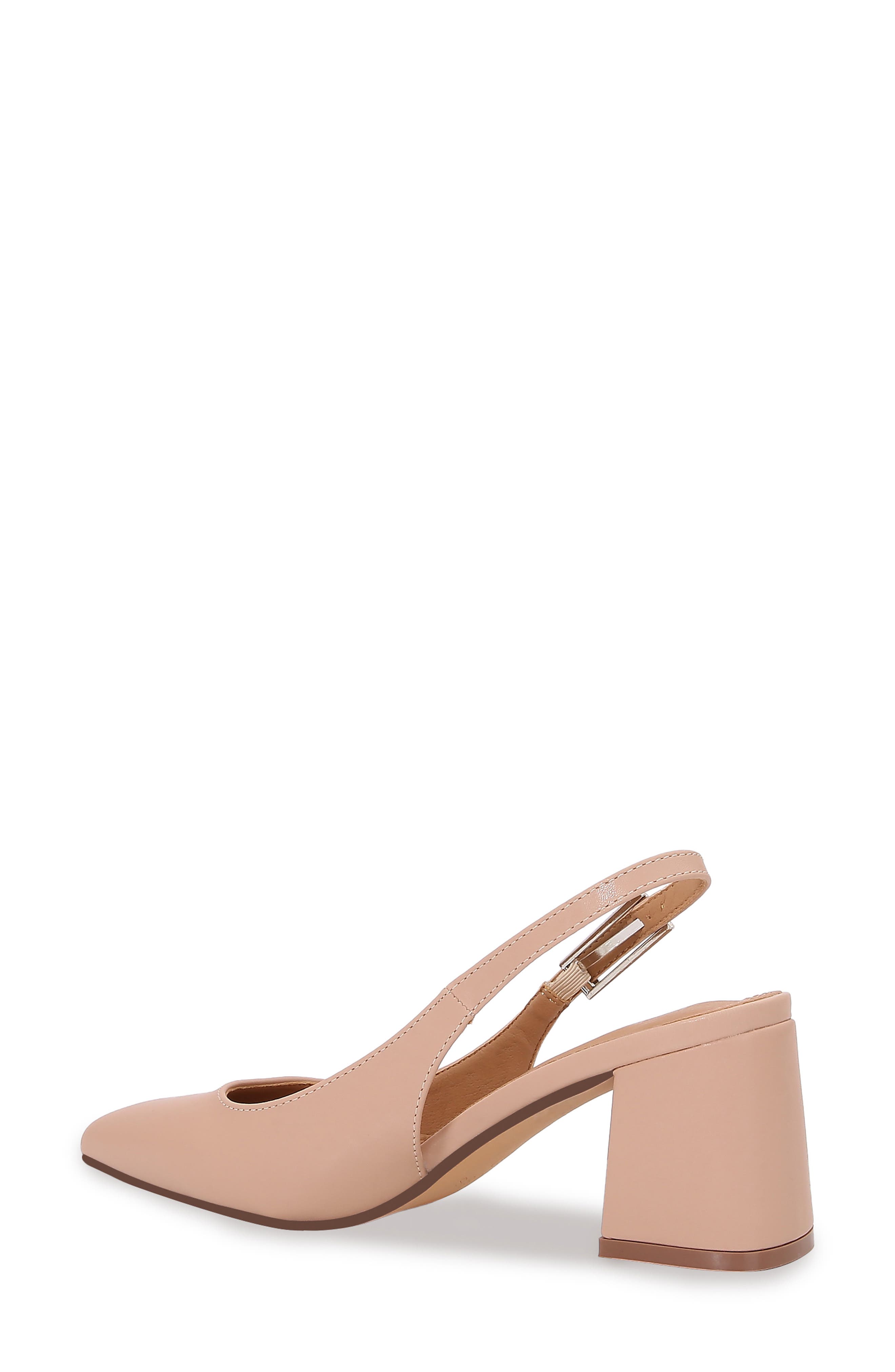 Pointed Toe Slingback Pump, Alternate, color, BEIGE