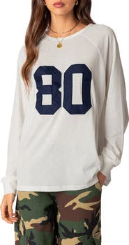 EDIKTED 80 Appliqué Oversize T-Shirt