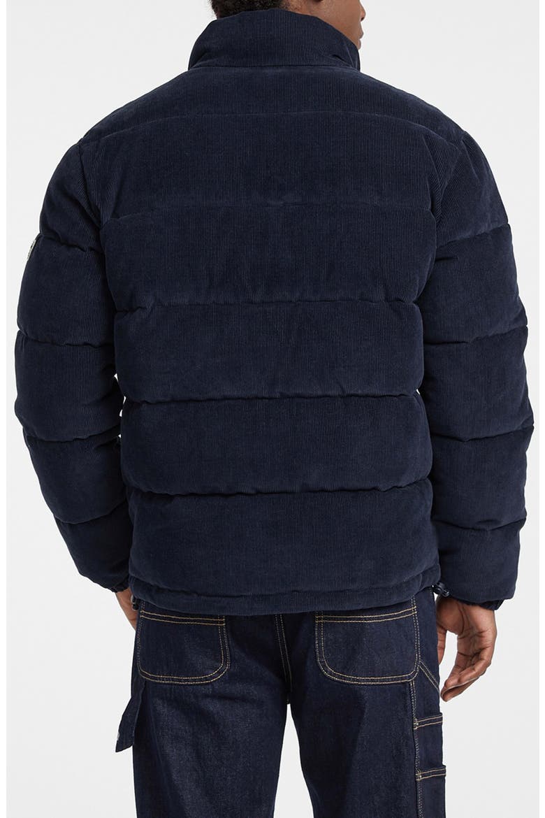 Corduroy Puffer Jacket, Alternate, color, NAVY