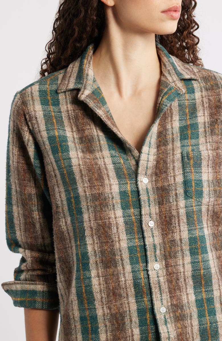 Frank & Eileen Eileen Relaxed Button-Up Shirt, Alternate, color, Brown Green Sand Plaid
