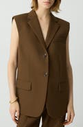 Theory Boxy Wool Blend Vest