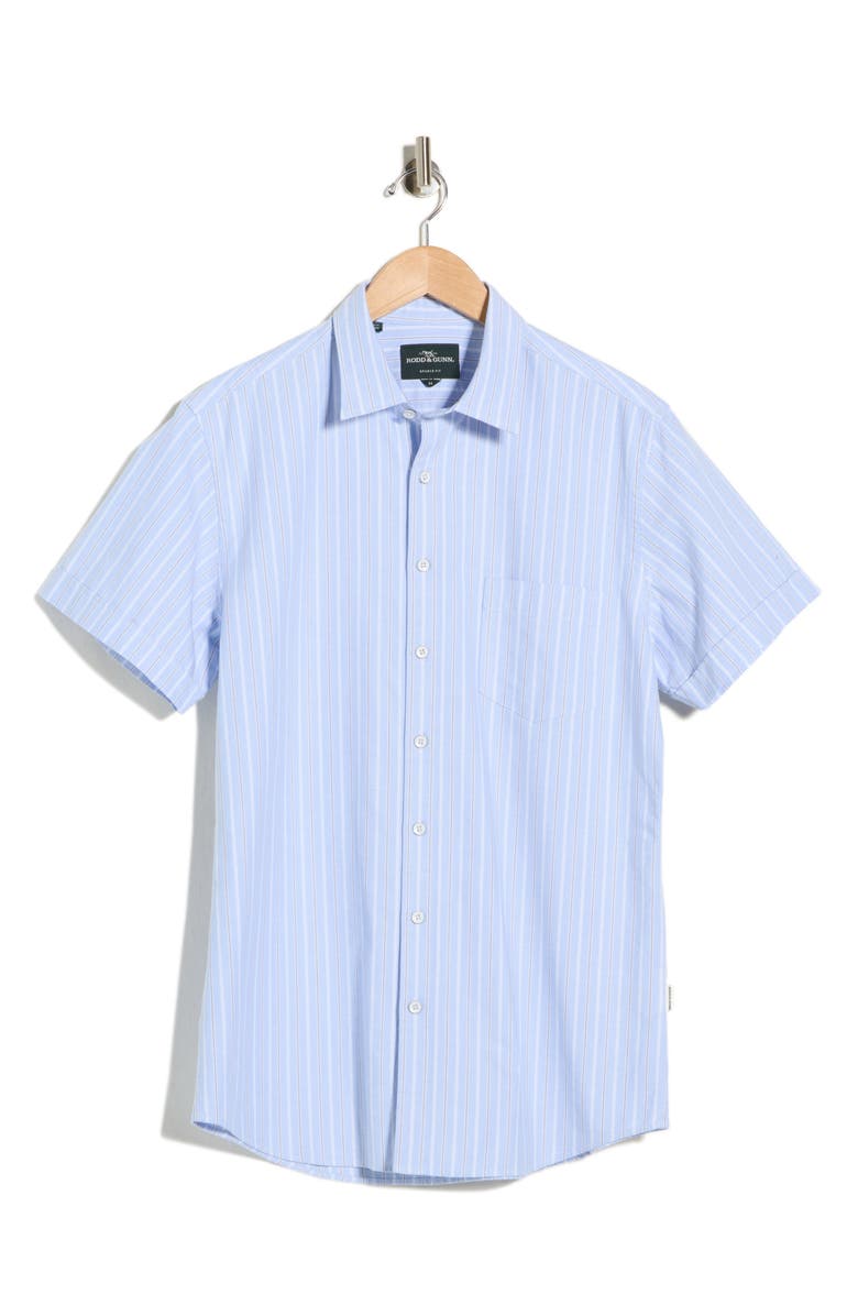 Rodd & Gunn Roystone Stripe Sports Fit Button-Up Shirt, Alternate, color, Sky Blue