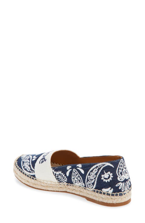 Chloé Logo Espadrille Flat In Blue