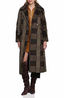 Avec Les Filles Plaid Belted Coat