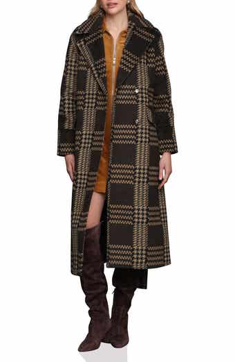 Avec Les Filles Plaid Belted Coat