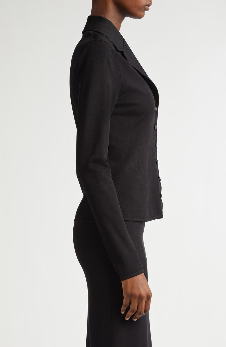 Dolce&Gabbana Fitted Knit Jacket, Alternate, color, N0000 Nero