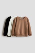 H&M 3-pack brushed-inside sweatshirts