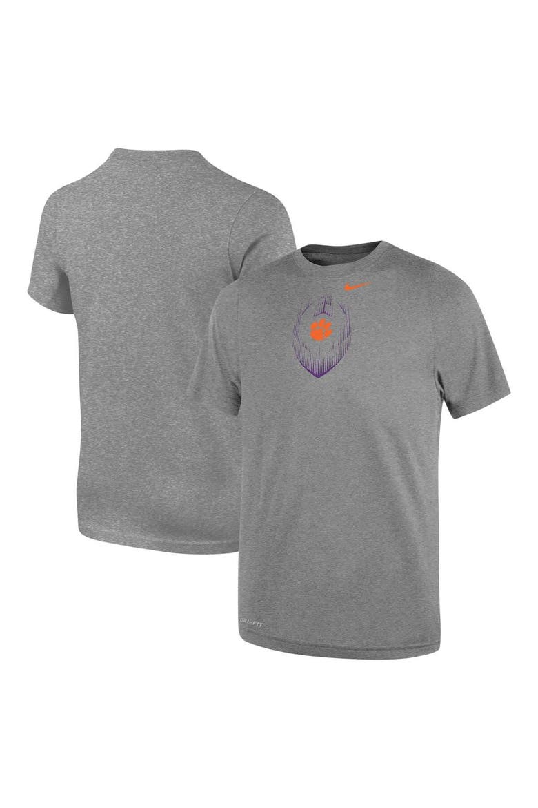 Toddler Nike Gray Clemson Tigers Legend Football Performance T-Shirt, Main, color, Gray