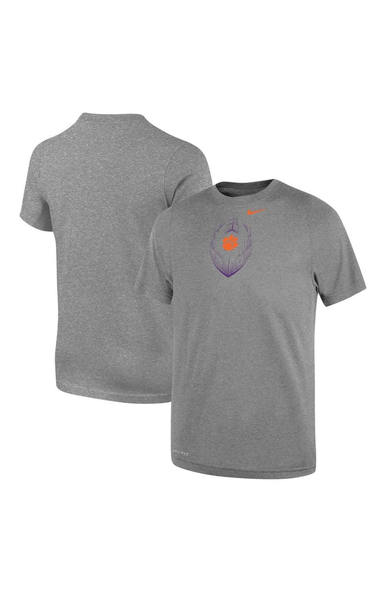 Nike Toddler Nike Gray Clemson Tigers Legend Football Performance T-Shirt, Main, color, Gray