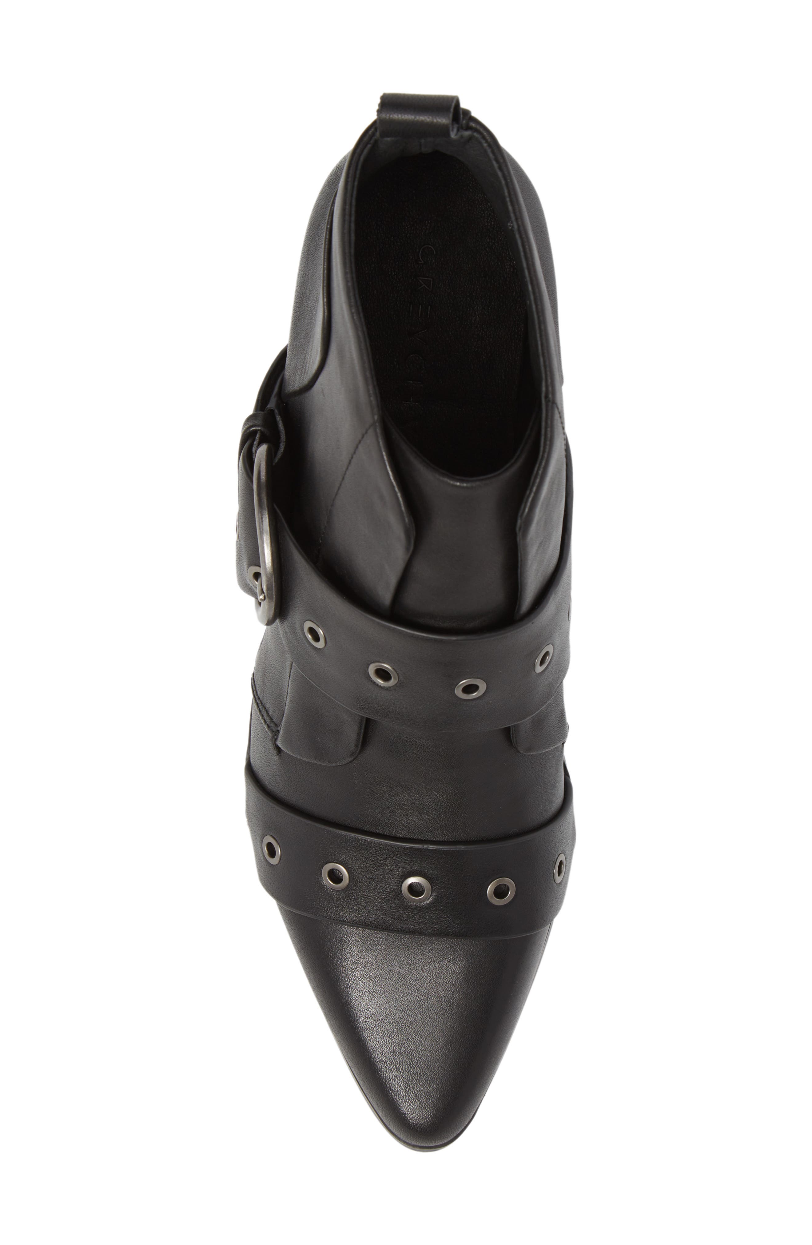 Grey City Buckle Strap Bootie, Alternate, color, 