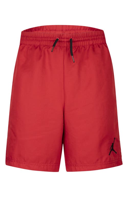 Jordan Kids' Jumpman Drawstring Shorts in Gym Red