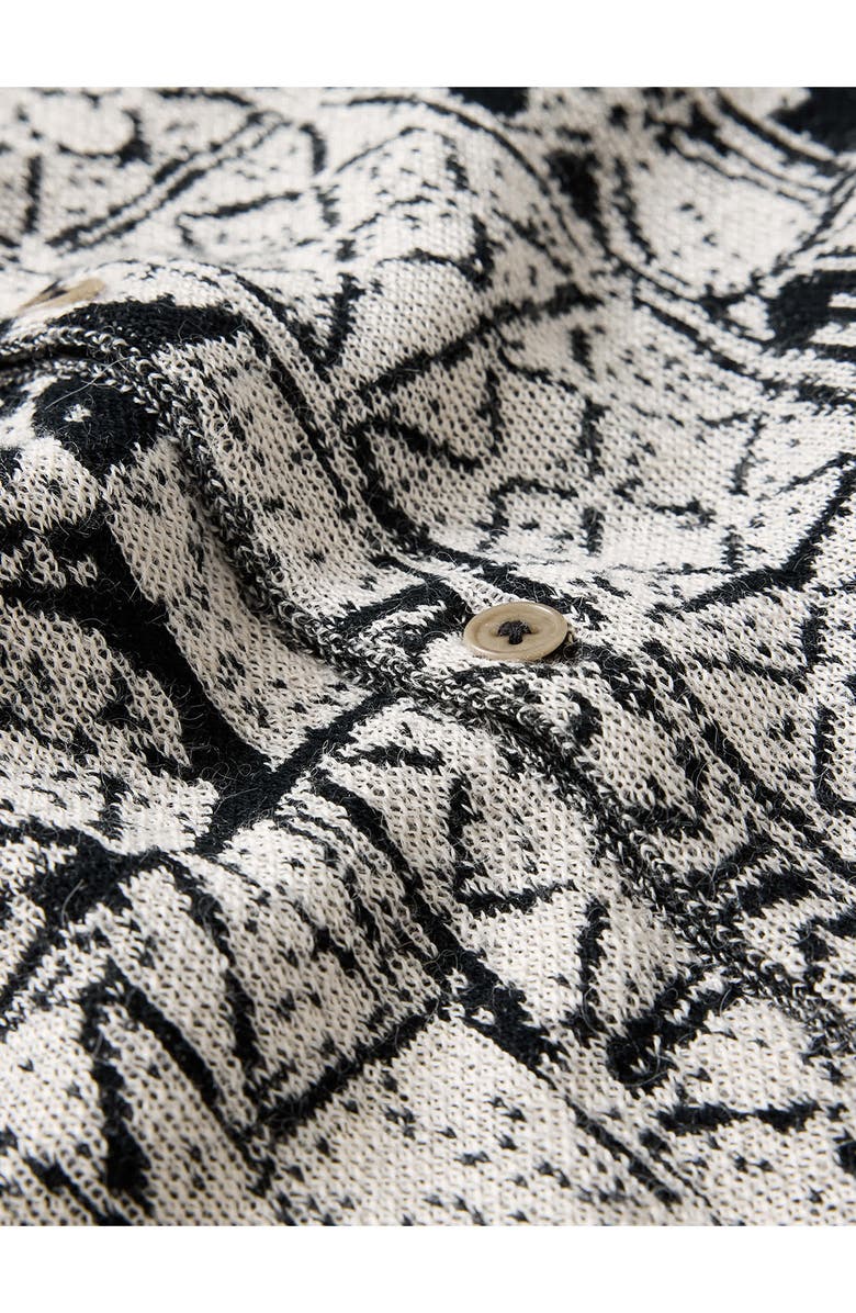 John Varvatos Ferrin Short Sleeve Cardigan, Alternate, color, 