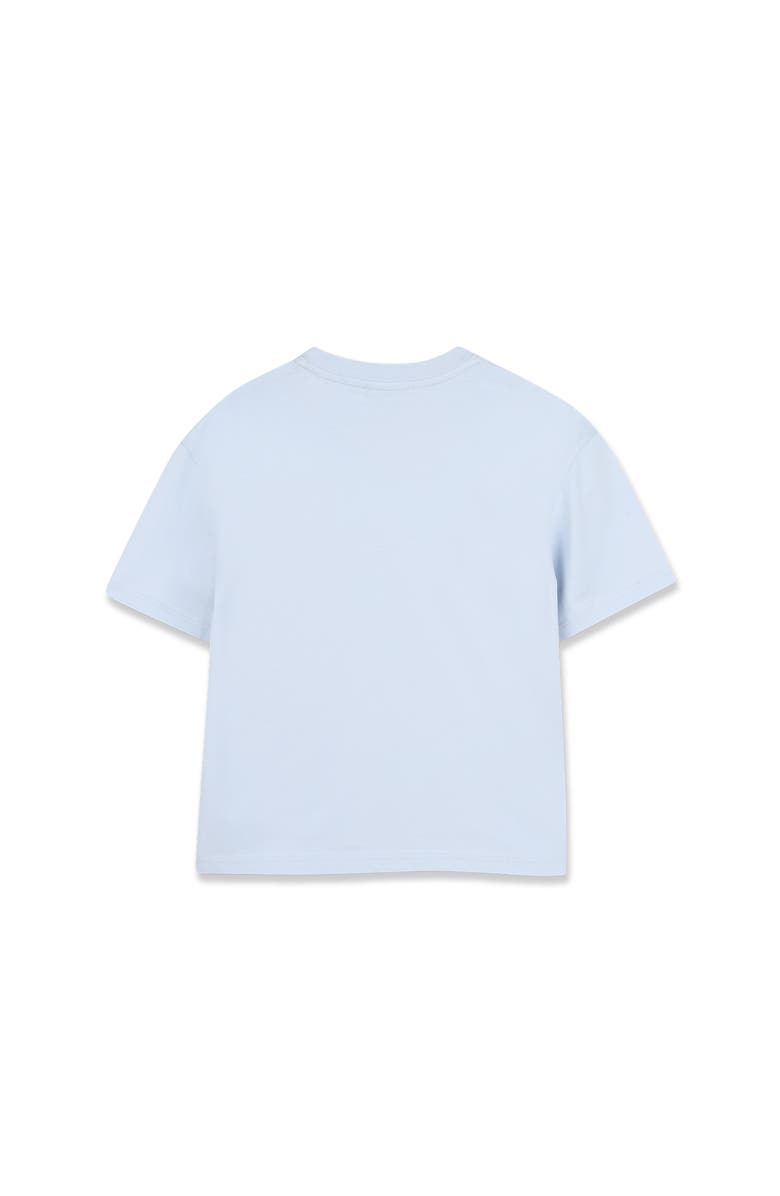 Lanvin Kids Embroidered T-Shirt, Alternate, color, Blue