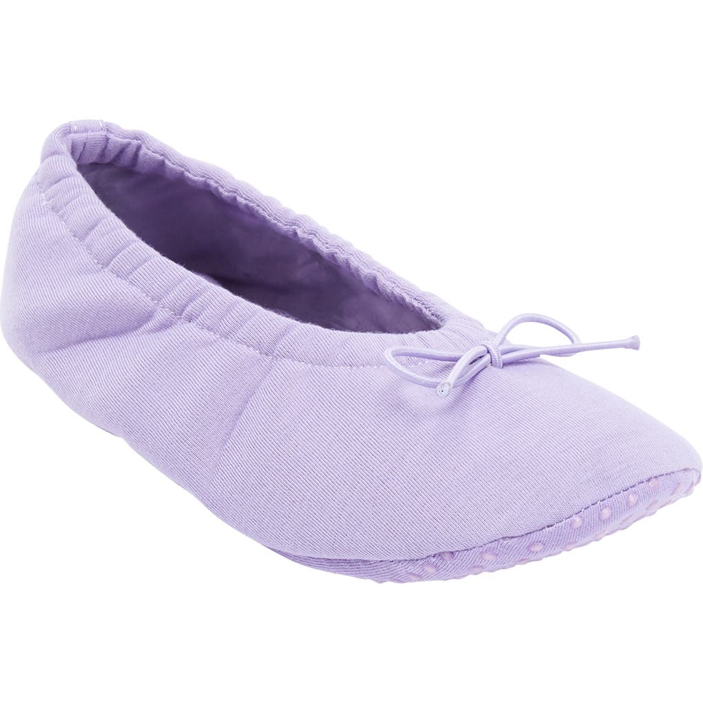 Comfortview The Ana Ballerina Slipper In Purple