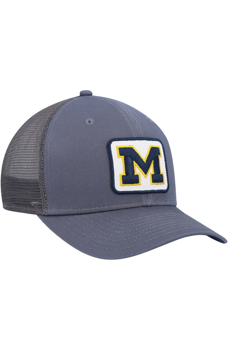 Nike Men's Nike Gray Michigan Wolverines Classic99 Trucker Snapback Hat, Alternate, color,