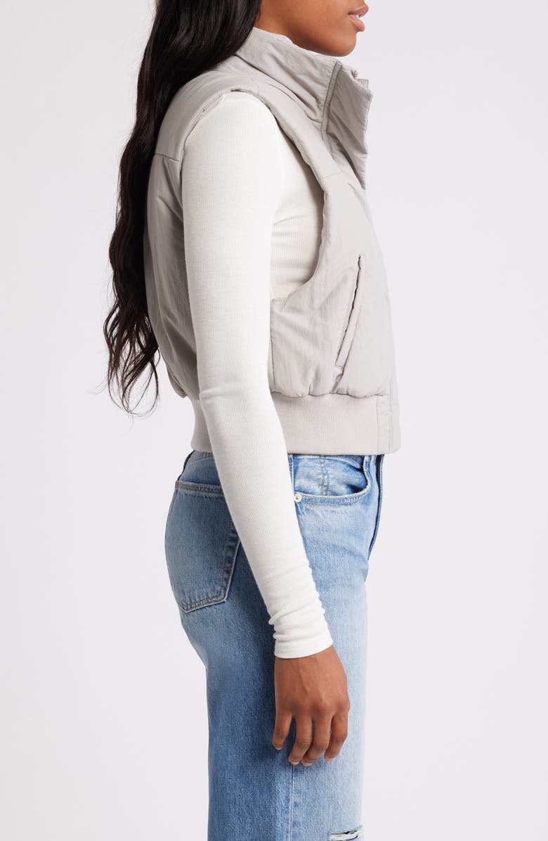 Thread & Supply Crop Puffer Vest, Alternate, color, Rover