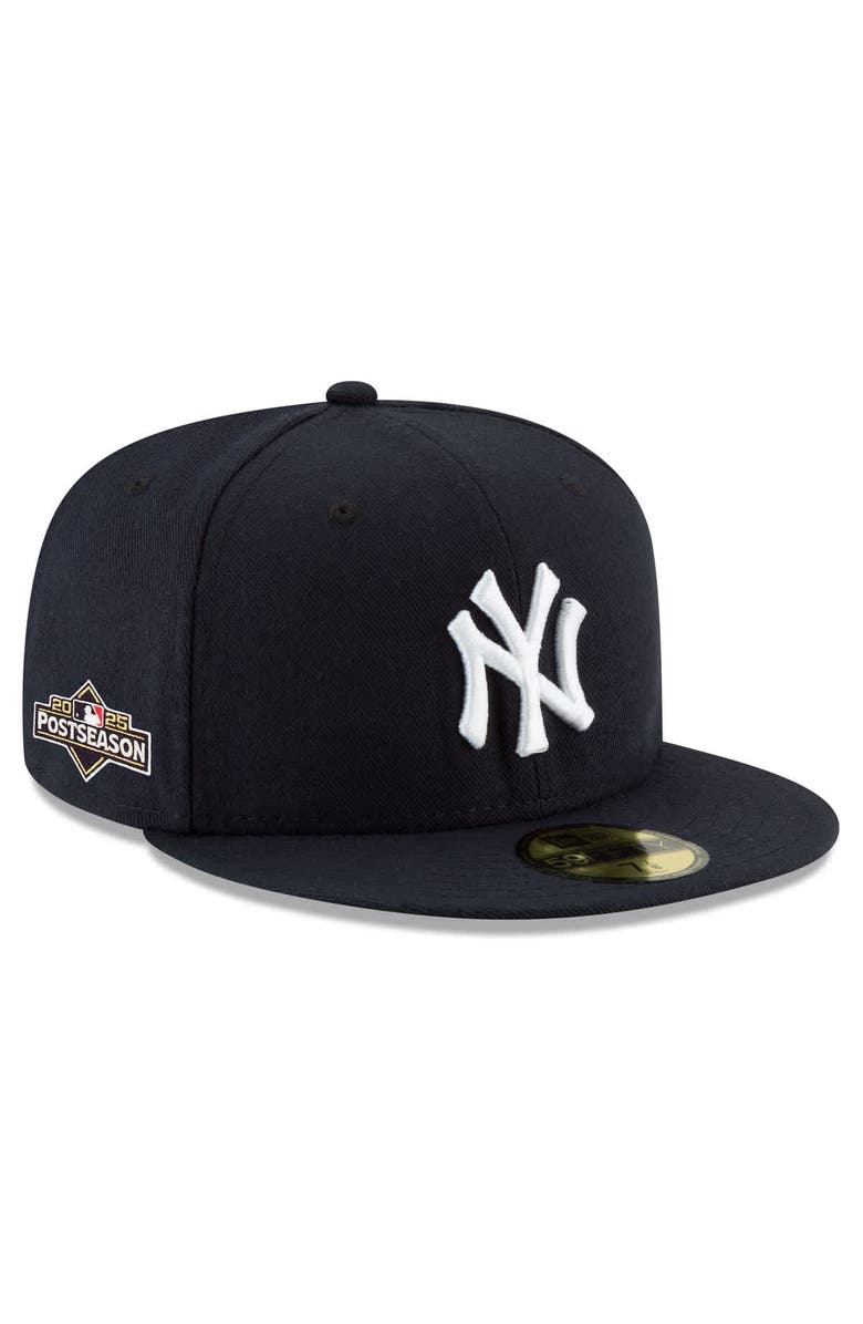 New Era Men's New Era  Navy New York Yankees 2025 MLB Postseason Side Patch 59FIFTY Fitted Hat, Main, color, 