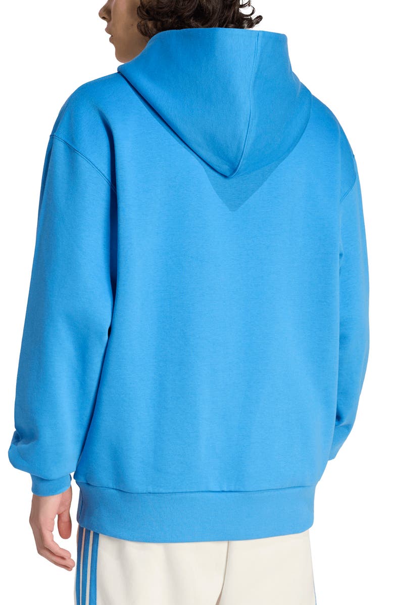 adidas All SZN Oversize Fleece Pullover Hoodie, Alternate, color, Ray Blue/ /