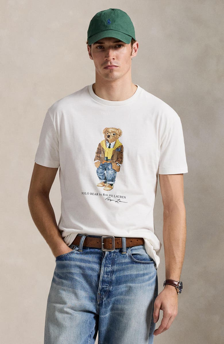 Polo Ralph Lauren Classic Fit Polo Bear Cotton Graphic T-Shirt, Alternate, color, 