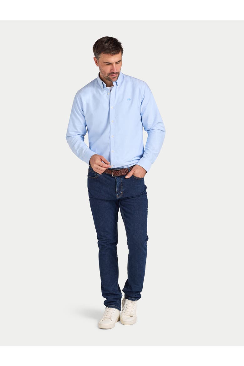 Long Sleeve Oxford Shirt, Alternate, color, Sky Blue