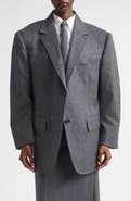 Thom Browne Oversize Wool Flannel Blazer