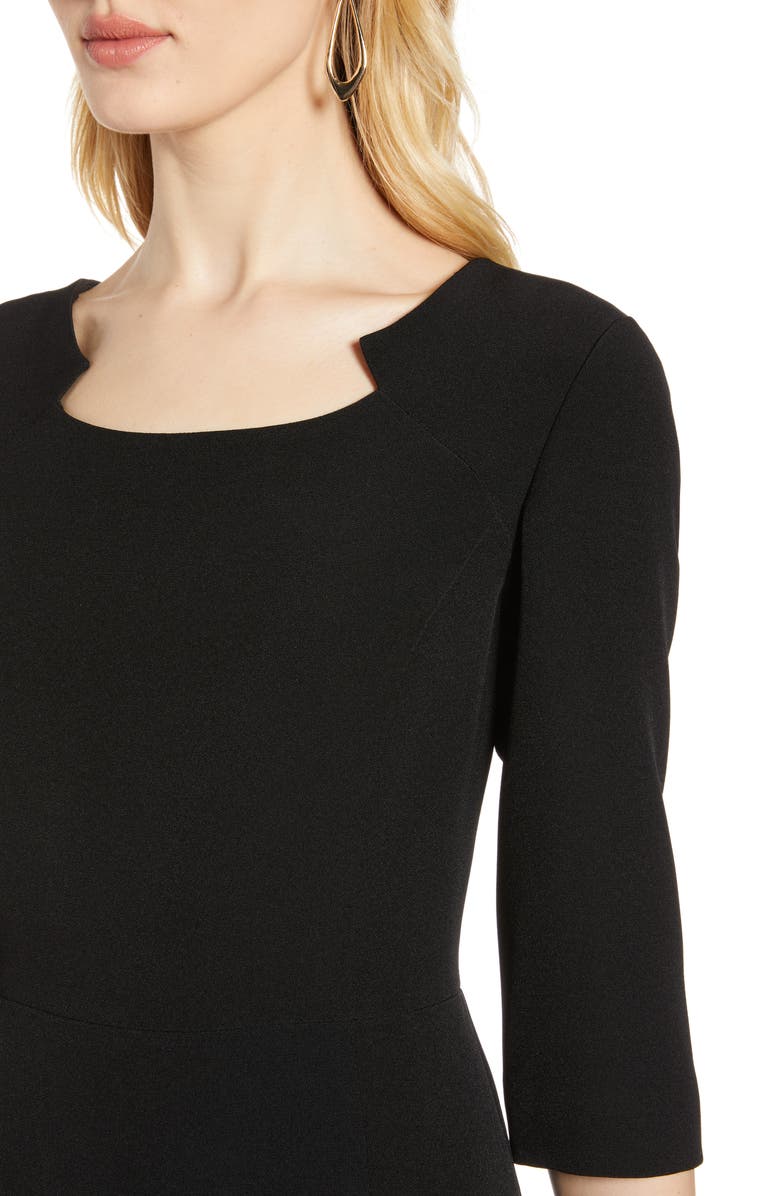 Halogen<sup>®</sup> Stretch Crepe Sheath Dress, Alternate, color, 