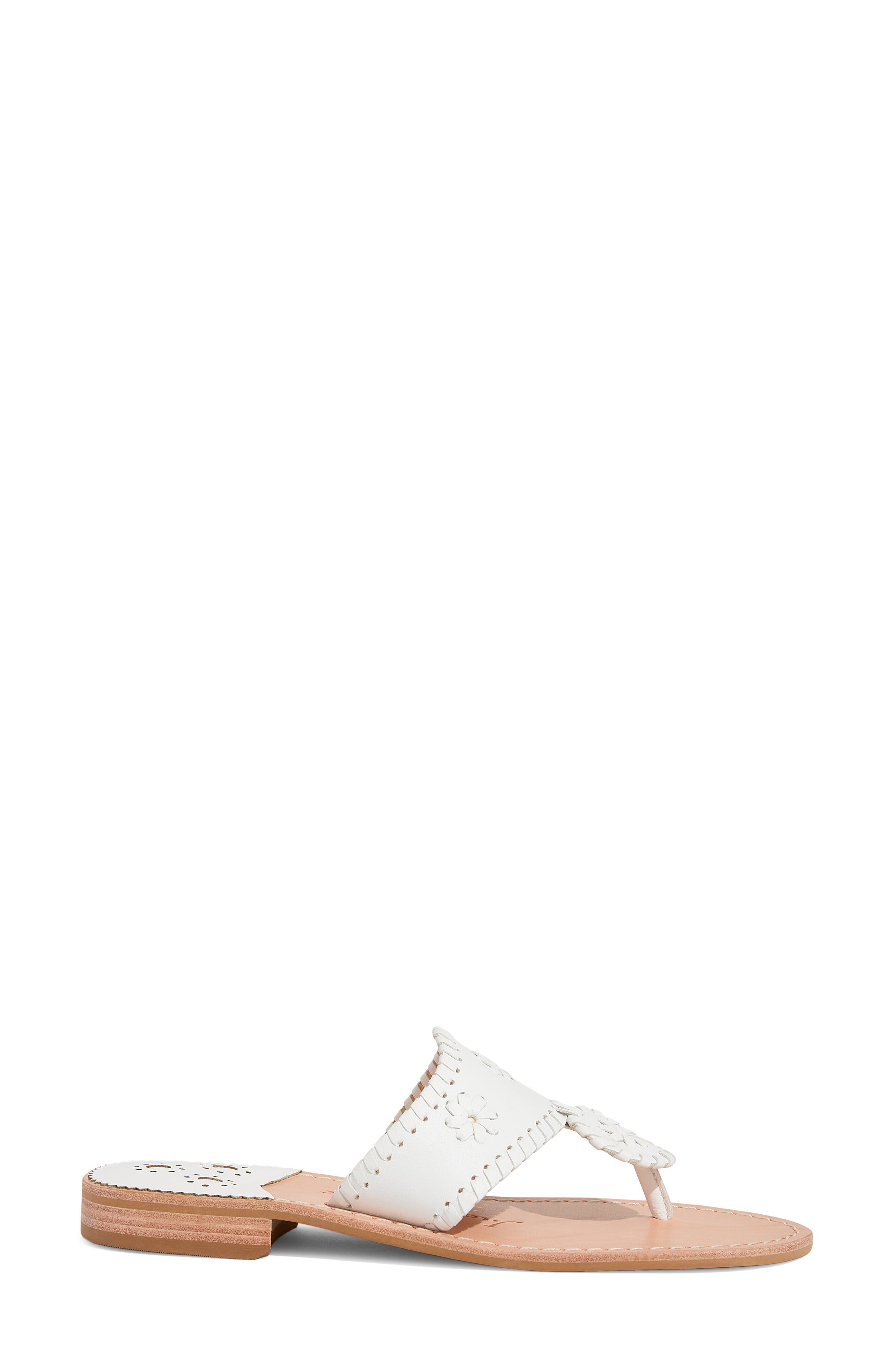 Jacks Flat Sandal, Alternate, color, WHITE/ WHITE