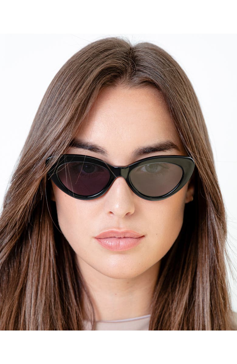 Illesteva Pamela Sunglasses, Alternate, color, Aperol / Grey