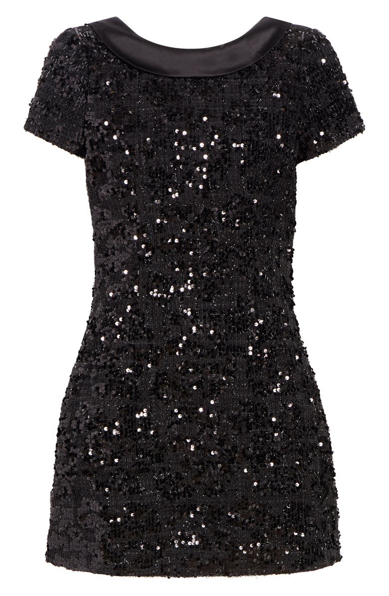 LIKELY Naomi Sequin Minidress, Alternate, color, Black