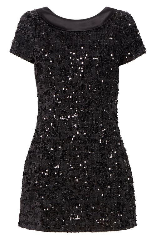 Likely Naomi Sequin Minidress In Black