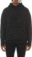 Cult of Individuality Signature Lace Overlay French Terry Pullover Hoodie