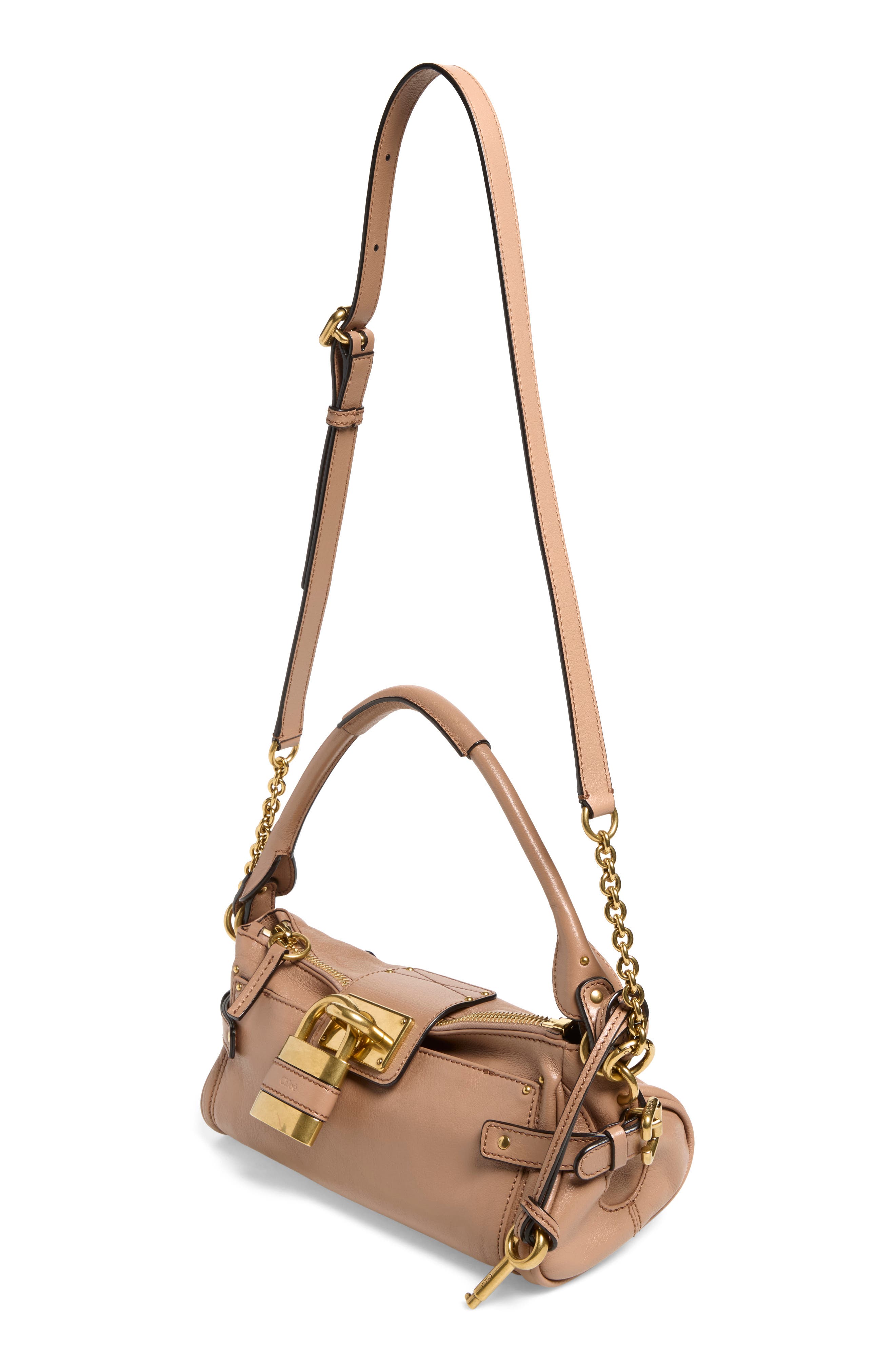 Paddington Leather Shoulder Bag, Alternate, color, TAWNY BROWN