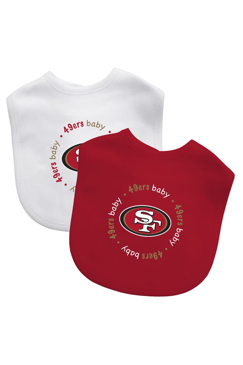 San Francisco 49ers - Baby Bibs 2-Pack, Main, color, Red